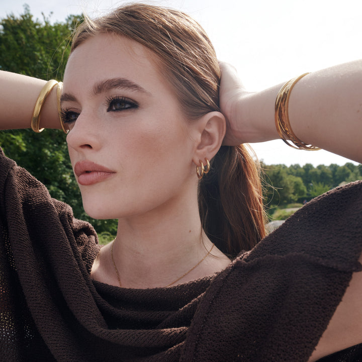 Hollie - Oorringen 21mm Roestvrij Staal