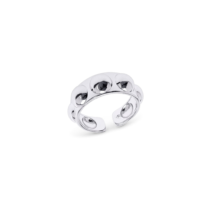 Reah - Ring met bubbelstructuur roestvrij staal