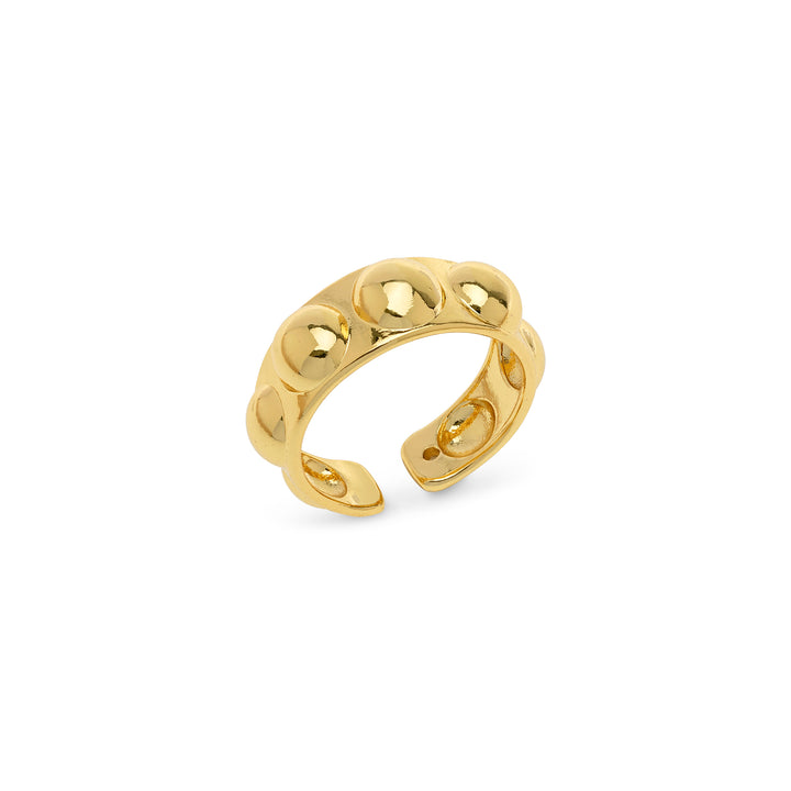 Reah - Ring met bubbelstructuur roestvrij staal