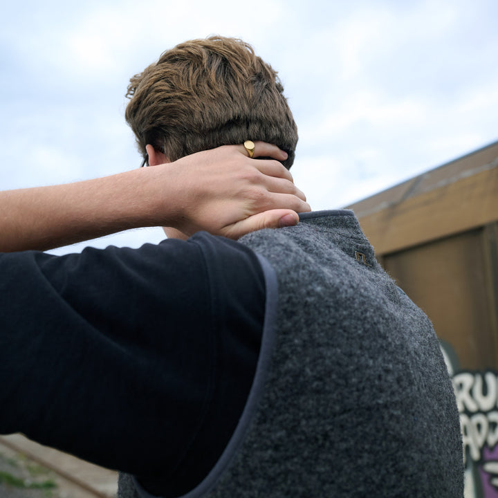 Ian - zegelring roestvrij staal