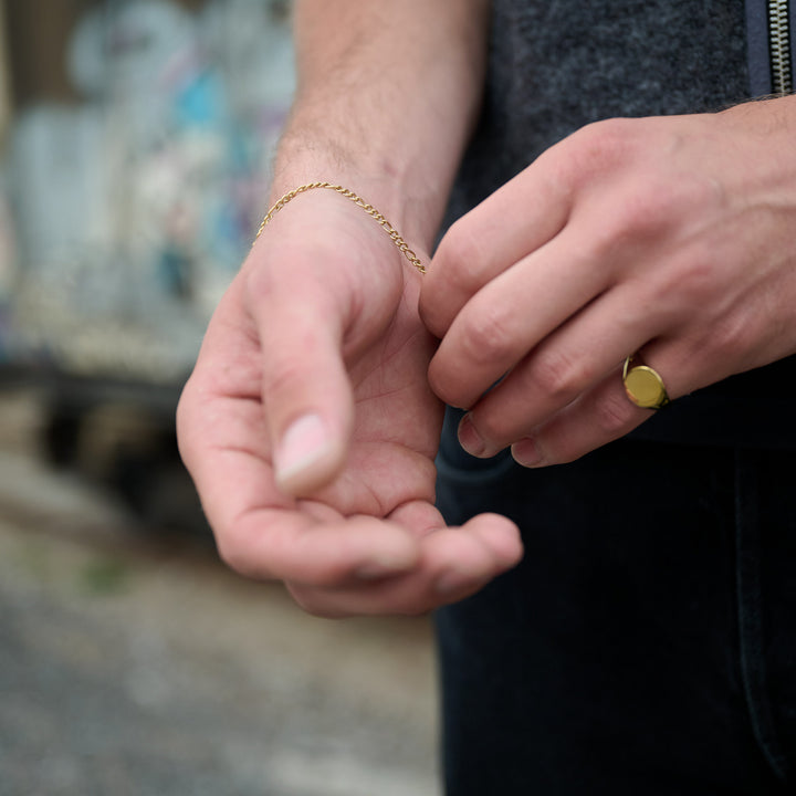 Ian - zegelring roestvrij staal