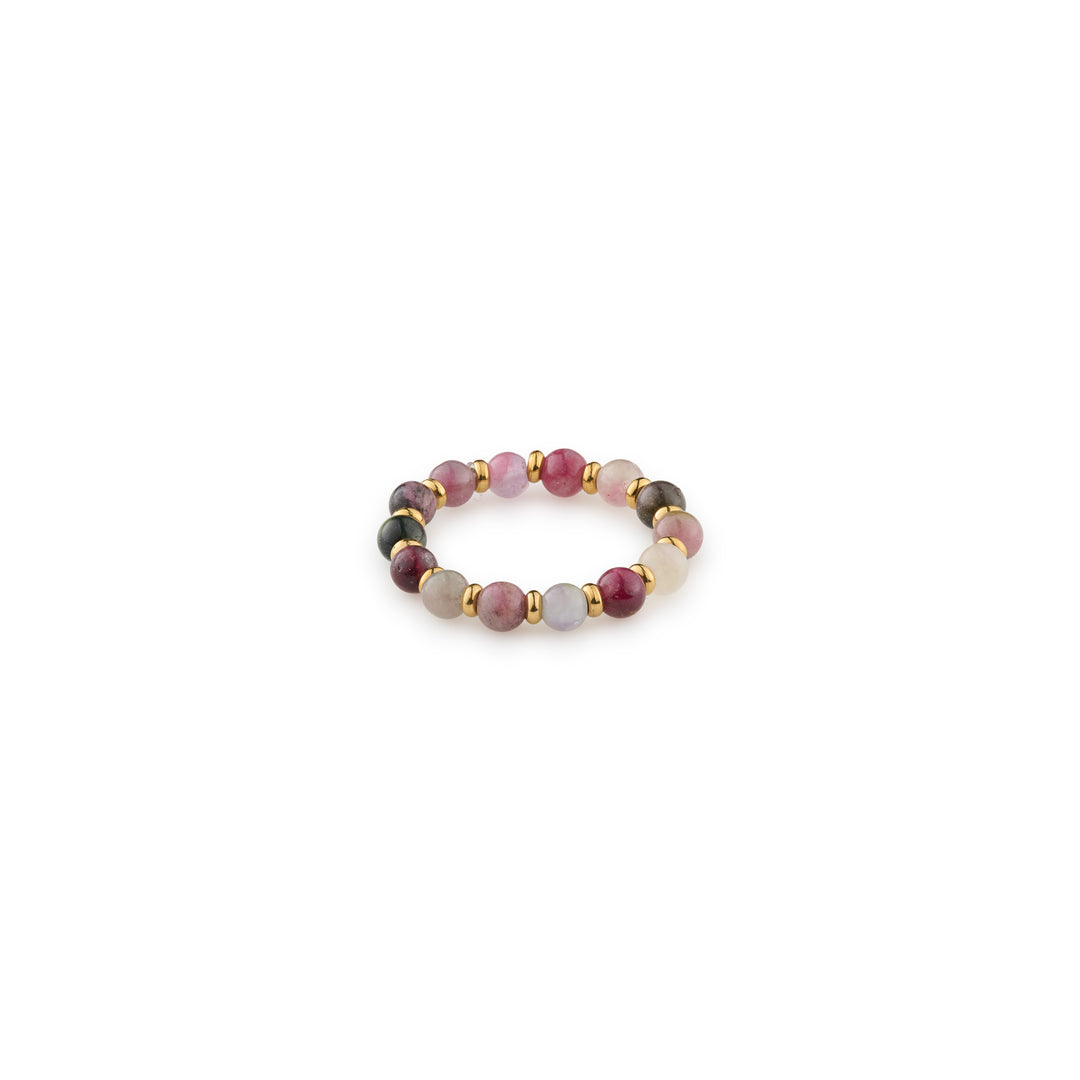 Brynn - Stone and Bead Ring