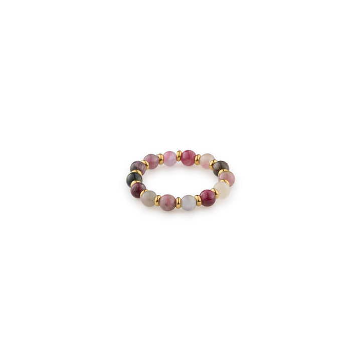Brynn - Stone and Bead Ring
