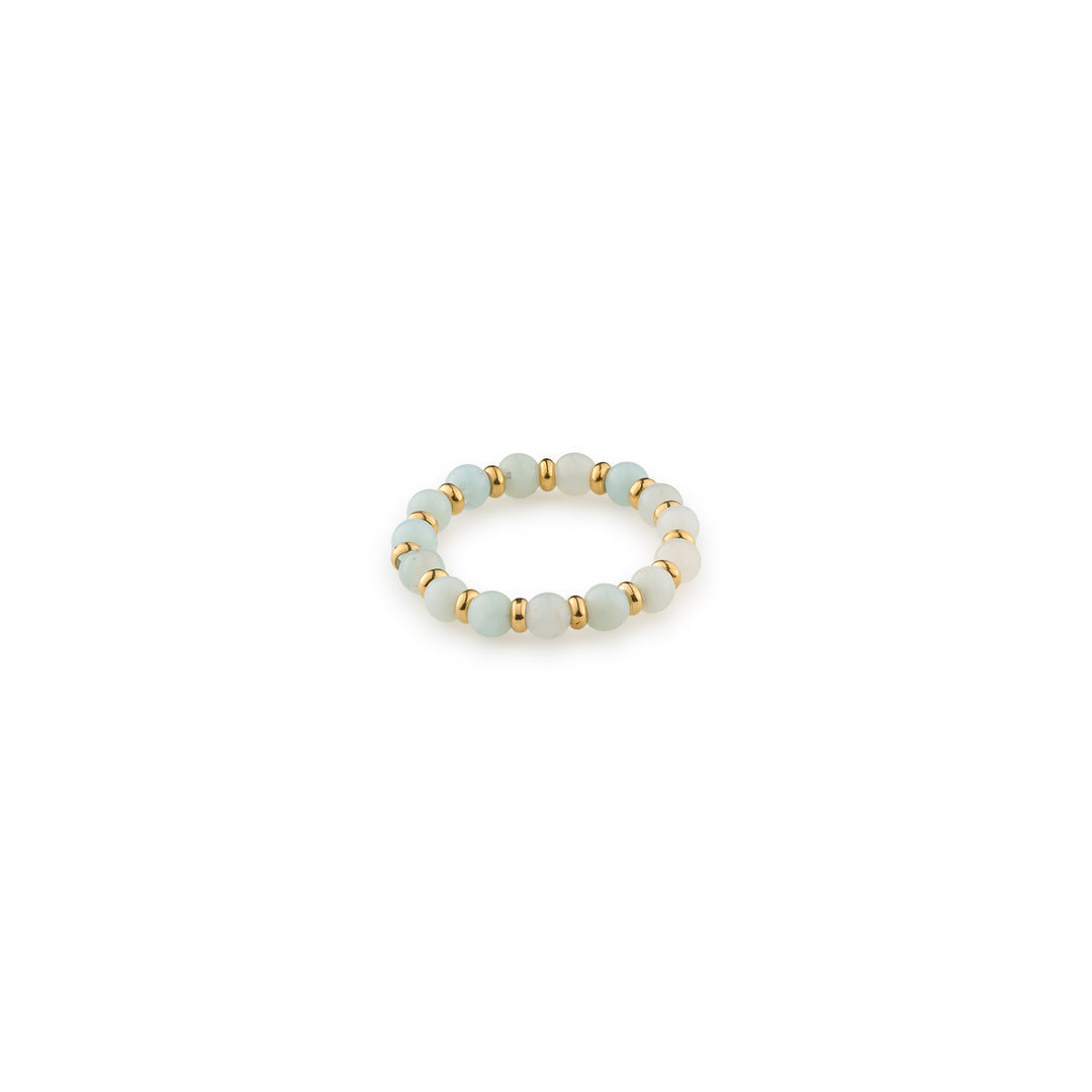 Brynn - Stone and Bead Ring