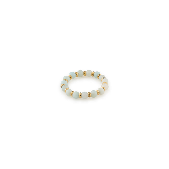 Brynn - Stone and Bead Ring
