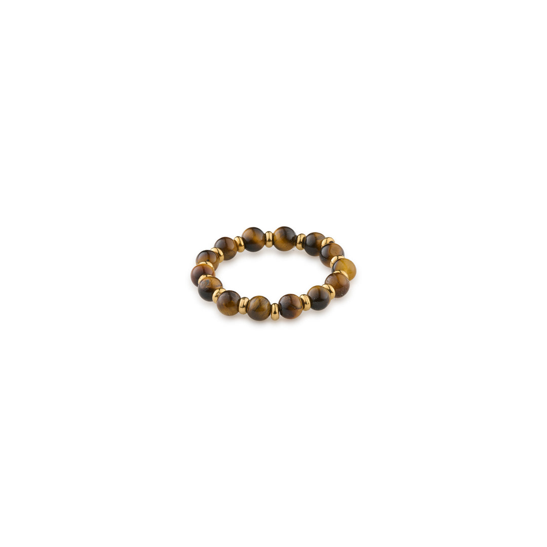 Brynn - Stone and Bead Ring
