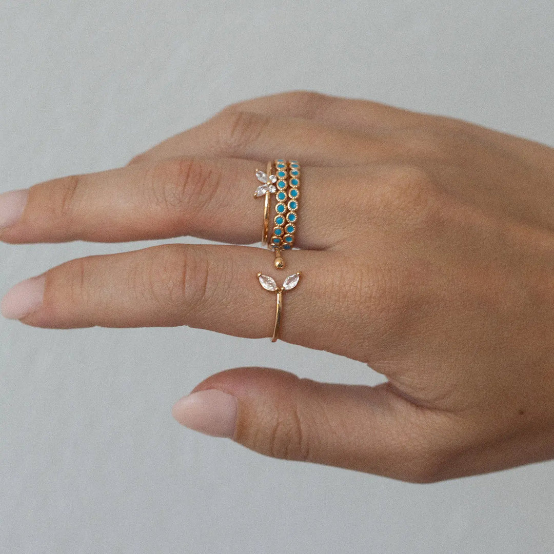 Riya - Oosterse Turquoise Ring Timi of Sweden