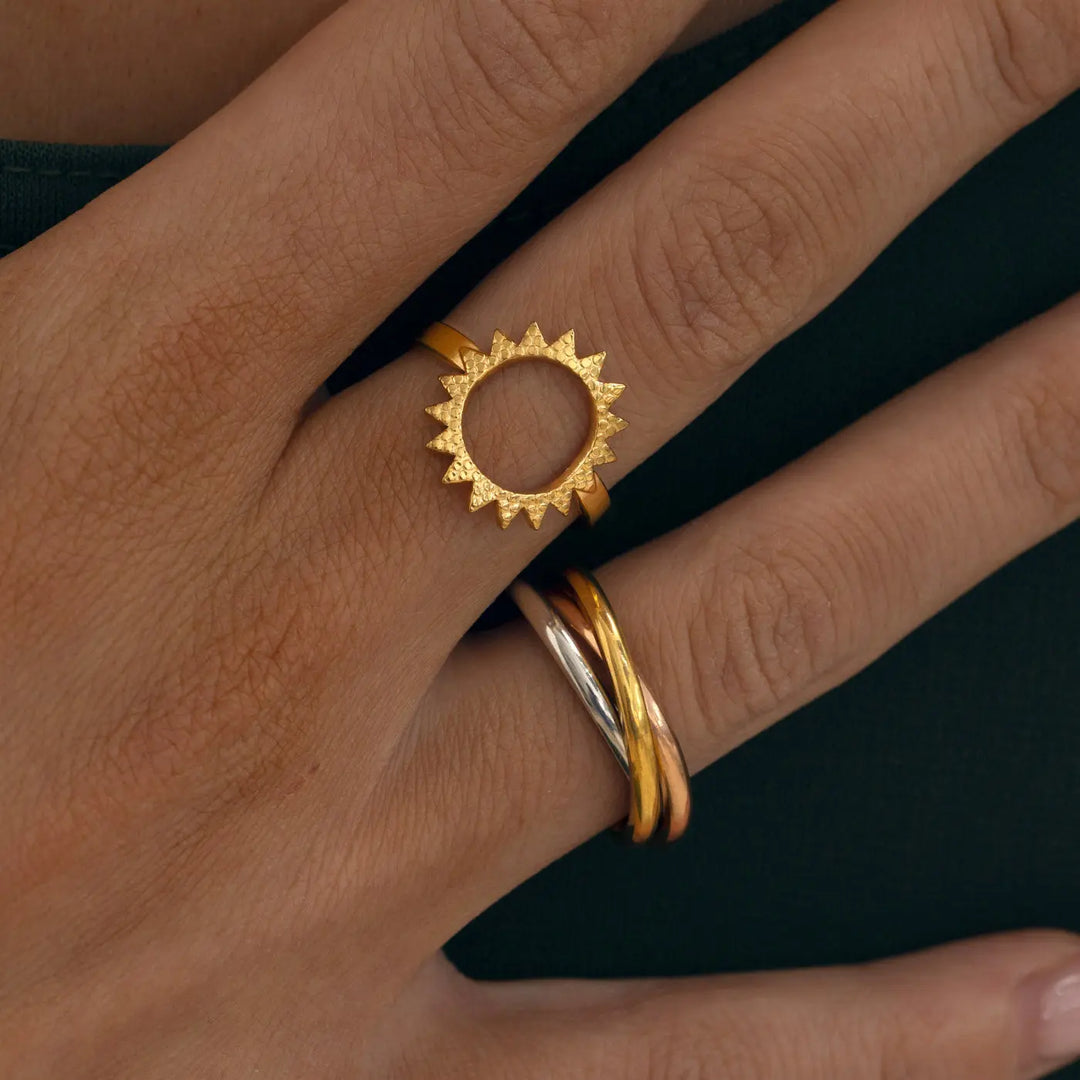Jules - Driekleurige ring van roestvrij staal Timi of Sweden