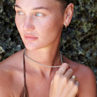 Eden - Ketting met gedraaide ketting van roestvrij staal