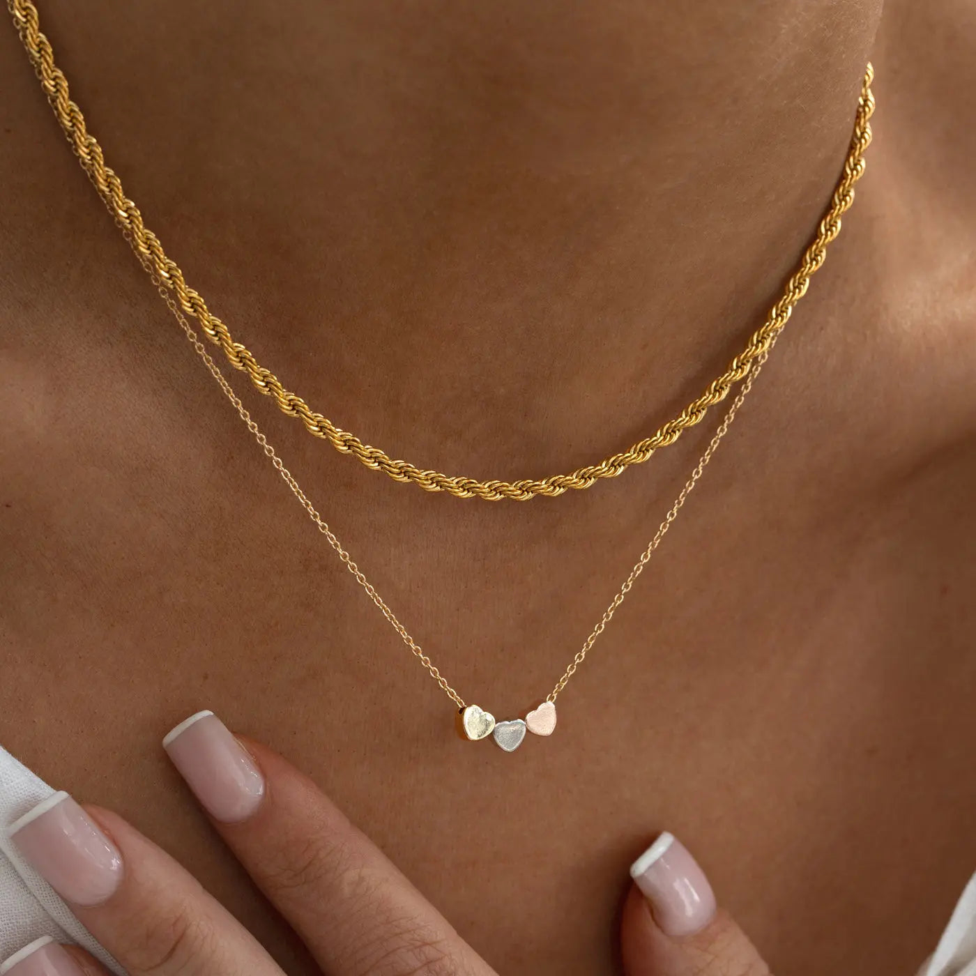 Eden - Ketting met gedraaide ketting van roestvrij staal