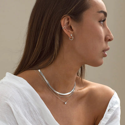 Ivy - Double Snake Chain ketting roestvrij staal
