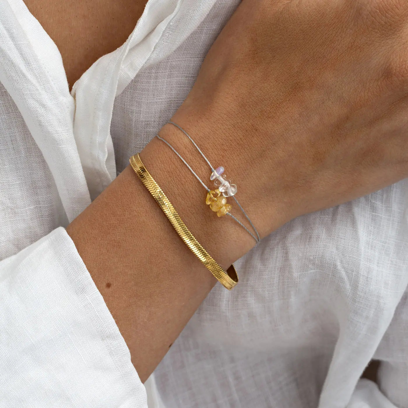Ivy - Snake Chain armband roestvrij staal