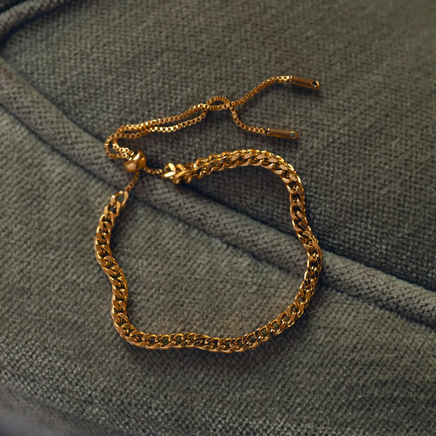 Zoe - Kettingarmband Macramé-stijl roestvrij staal