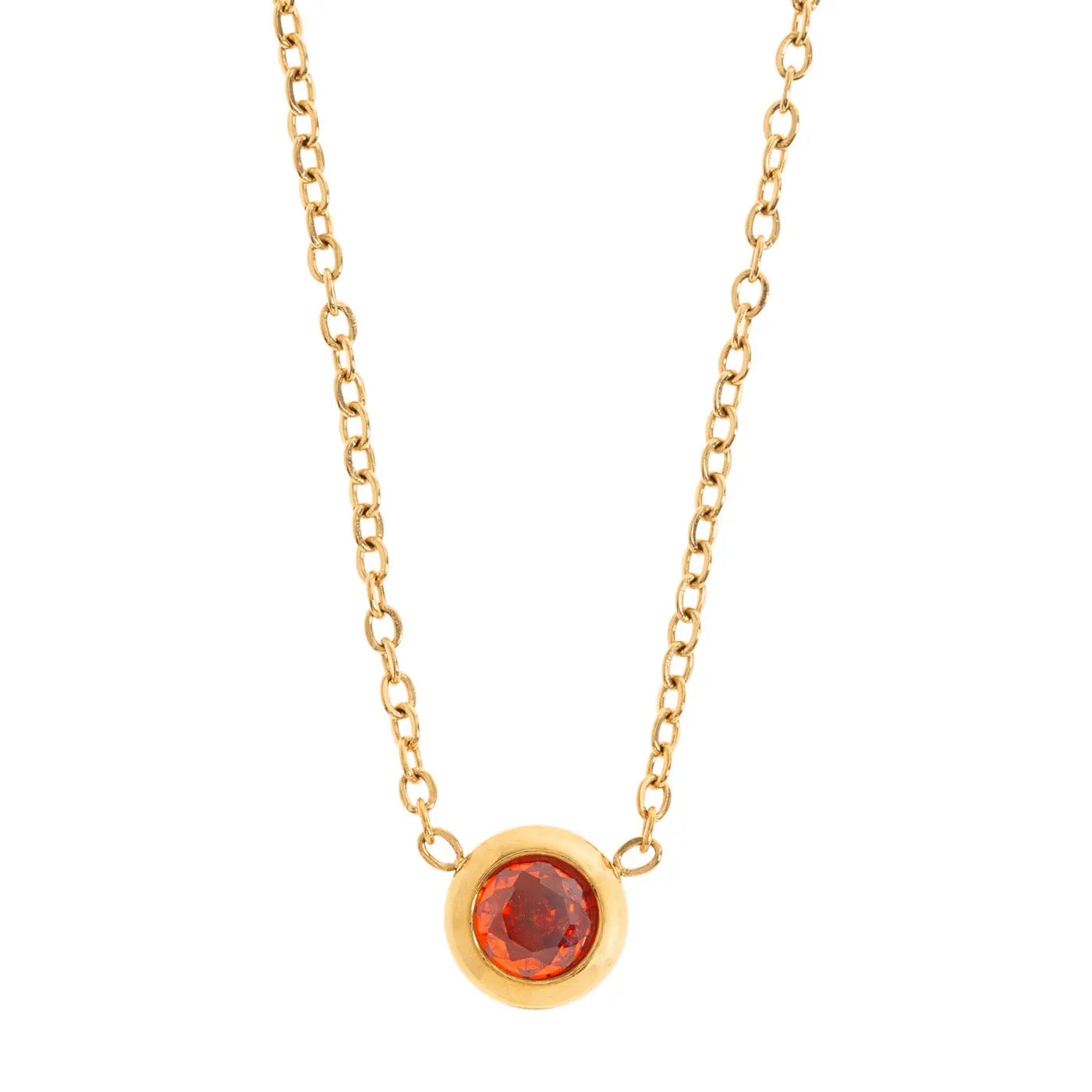 Chakra kristal ketting roestvrij staal