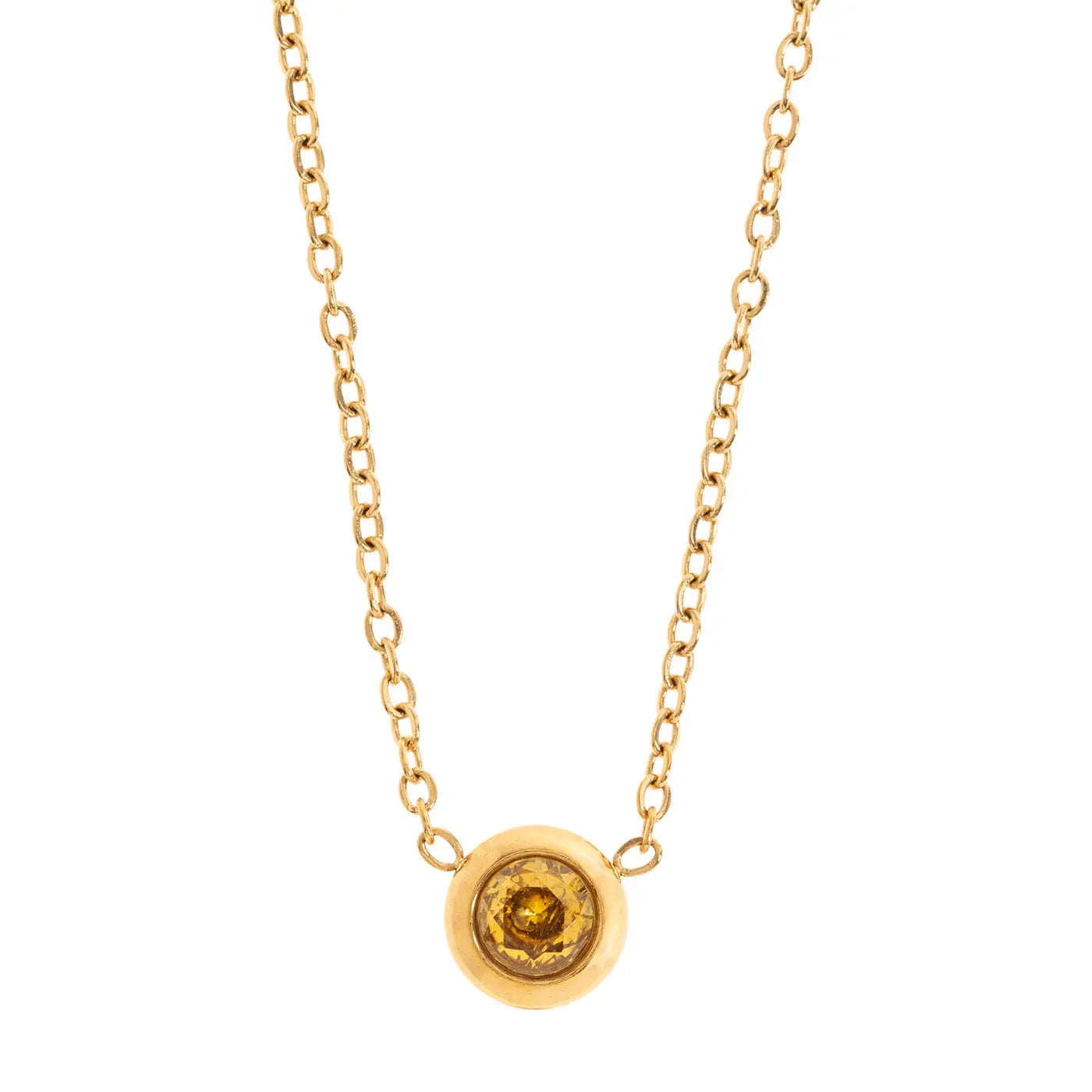Chakra kristal ketting roestvrij staal