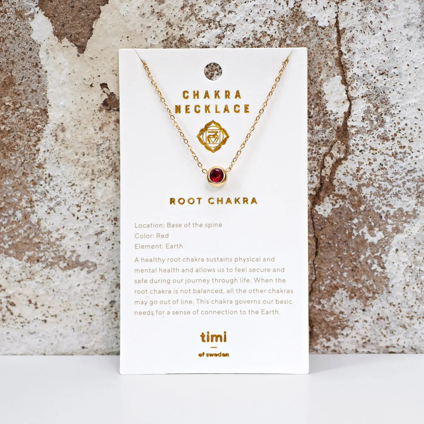 Chakra kristal ketting roestvrij staal