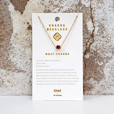 Chakra kristal ketting roestvrij staal