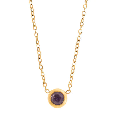 Chakra kristal ketting roestvrij staal