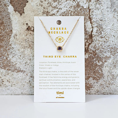Chakra kristal ketting roestvrij staal