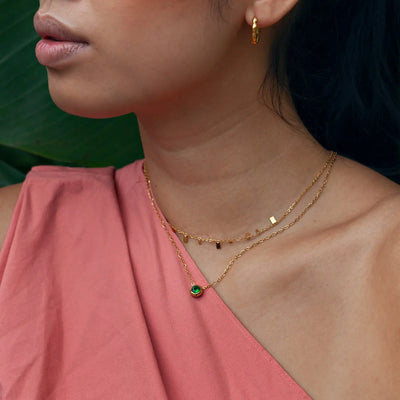 Chakra kristal ketting roestvrij staal