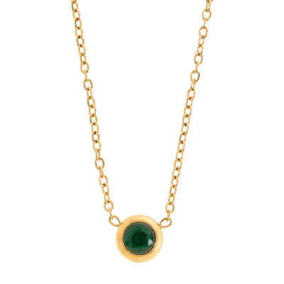 Chakra kristal ketting roestvrij staal