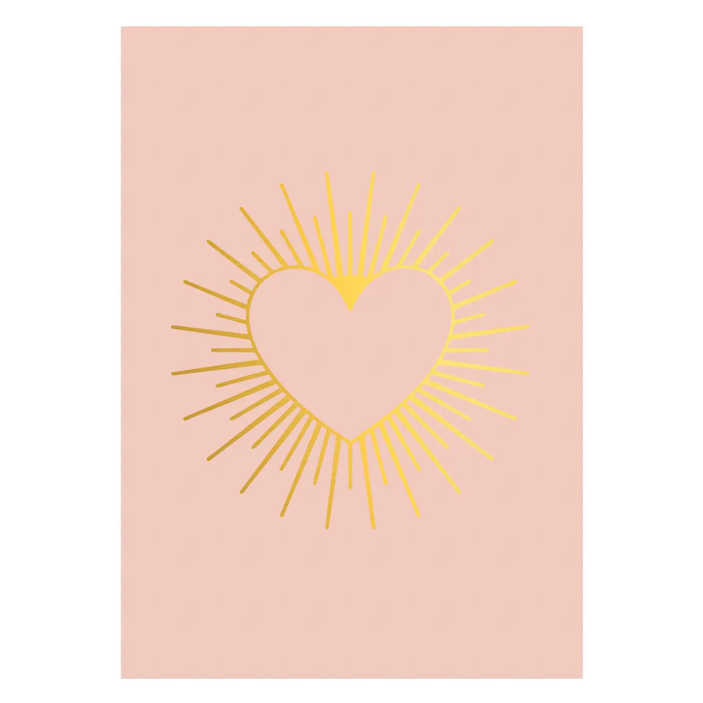 Heart Rays Postcard