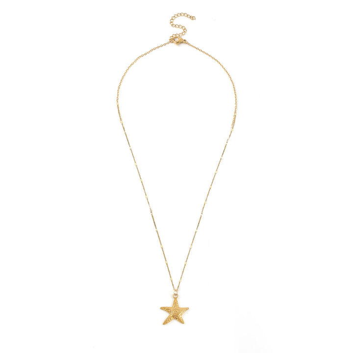 Moss - Mini Zeesterren Hanger Ketting Gouden Roestvrij Staal