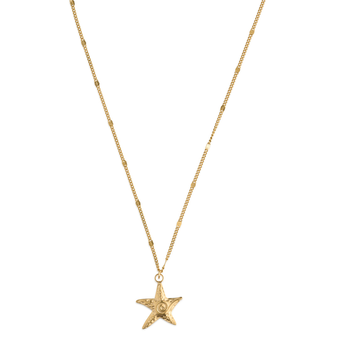 Moss - Starfish Dangling Necklace Stainless Steel