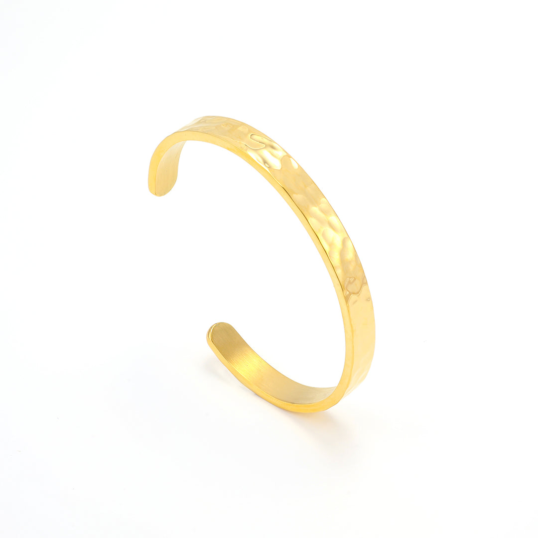 Kai - Geslagen Bangle Armband RVS