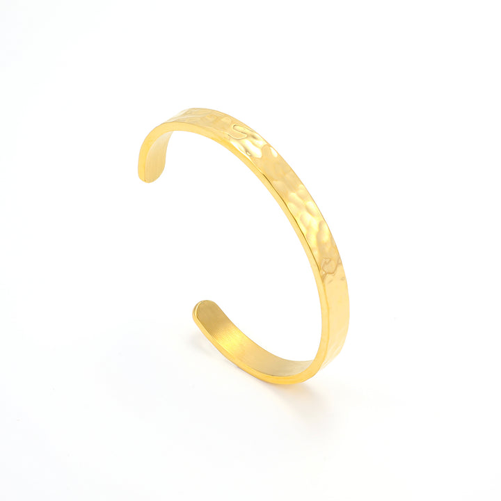 Kai - Geslagen Bangle Armband RVS