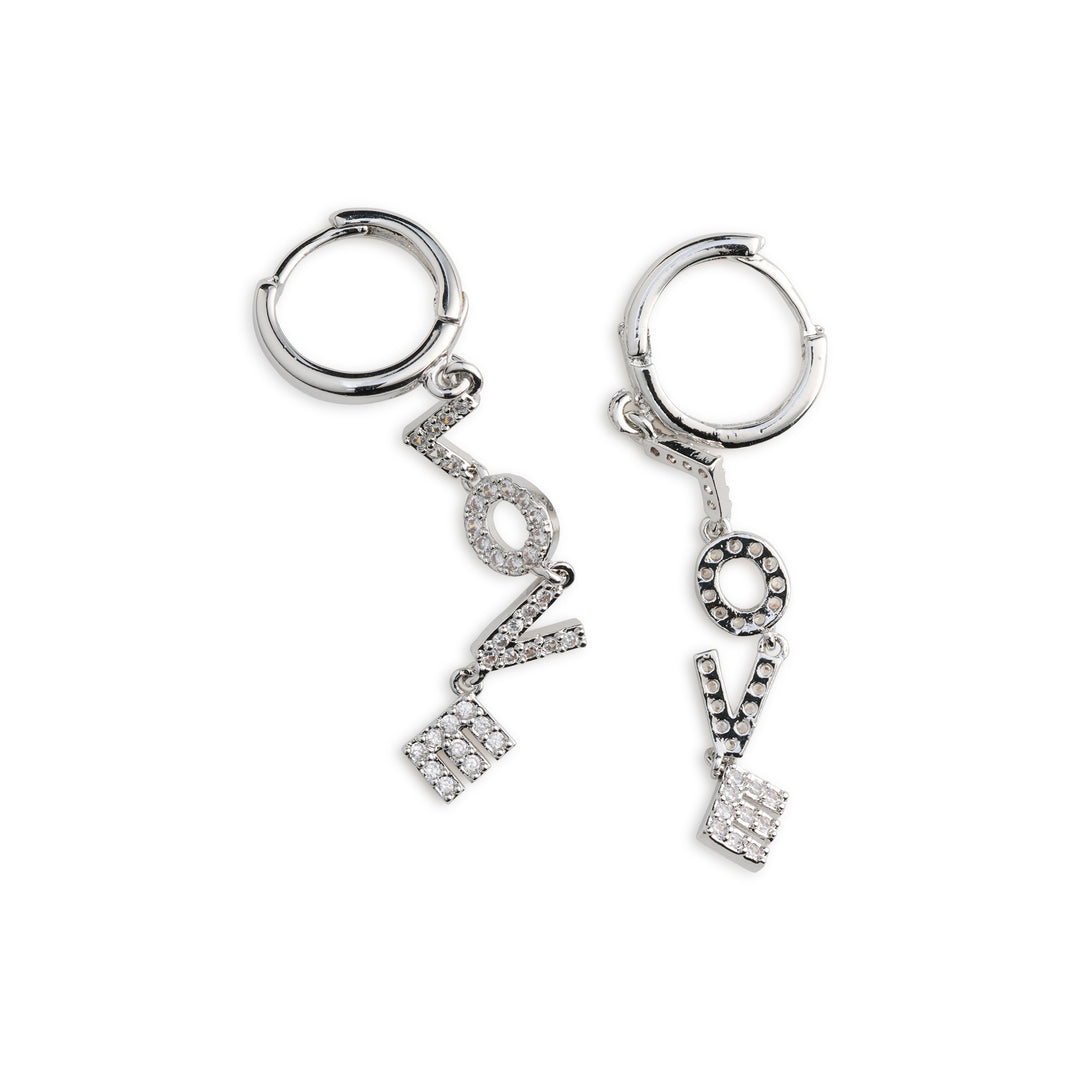 Millie - Love Letter Crystal Hoop Earrings