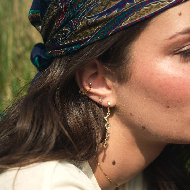 Millie - Love Letter Crystal Hoop Earrings