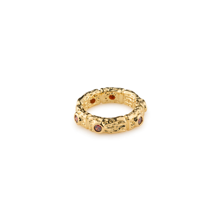 Camille - Chunky Rode Kristallen Ring