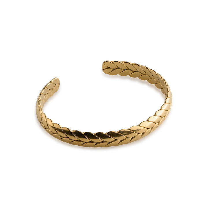 Silje - Gevlochten Armband Bangle Roestvrij Staal