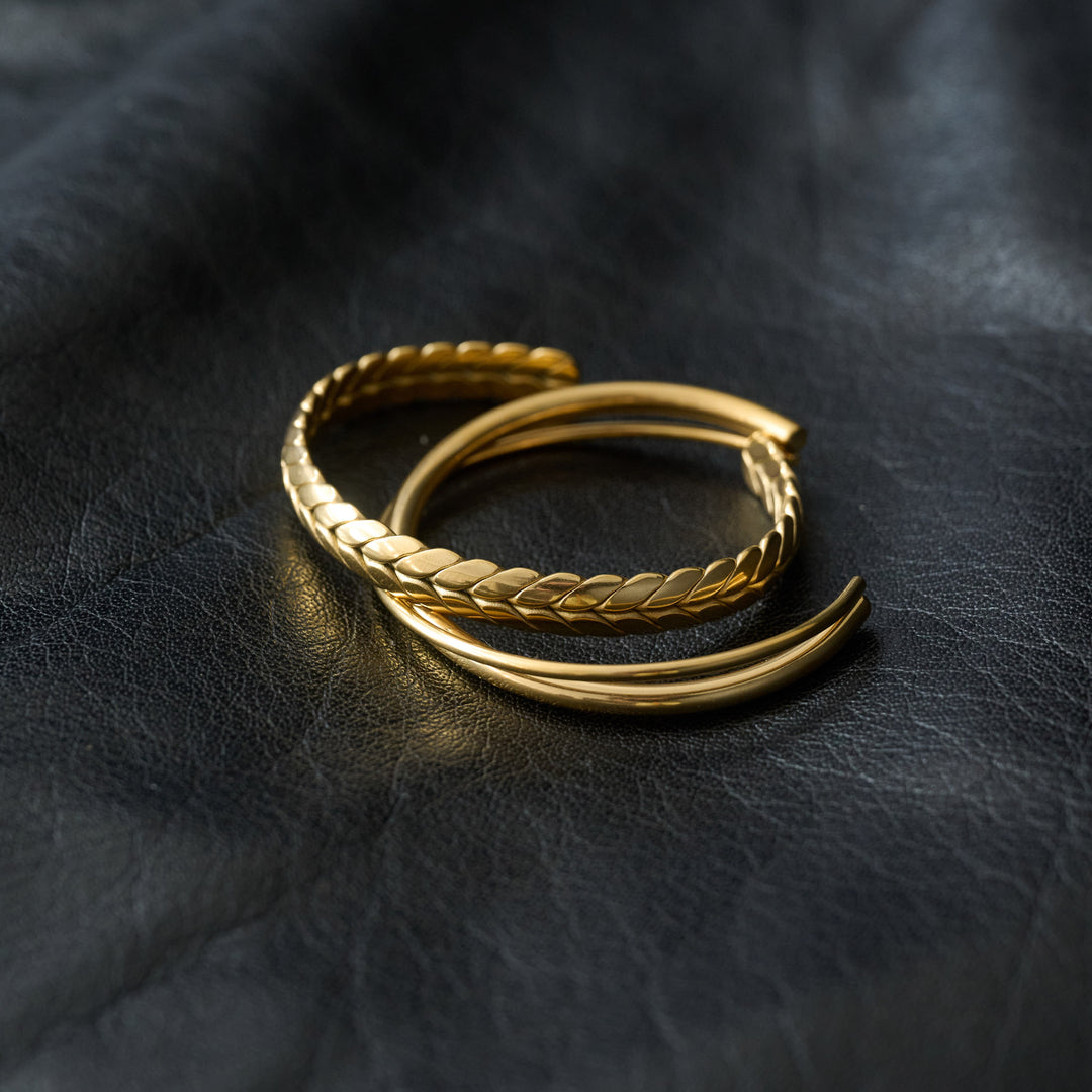 Silje - Gevlochten Armband Bangle Roestvrij Staal