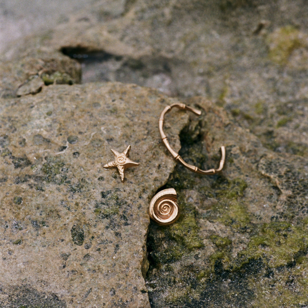 Tyra - Bamboe Armband Bangle Roestvrij Staal