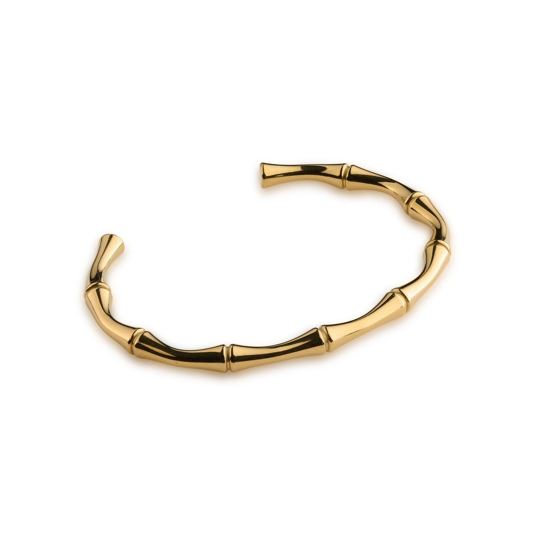 Tyra - Bamboe Armband Bangle Roestvrij Staal