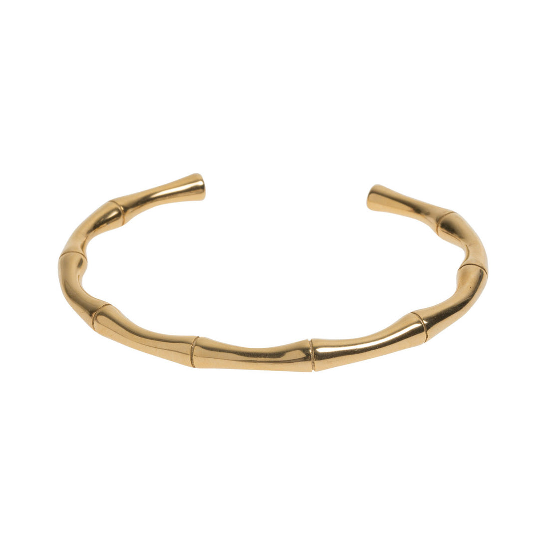 Tyra - Bamboe Armband Bangle Roestvrij Staal