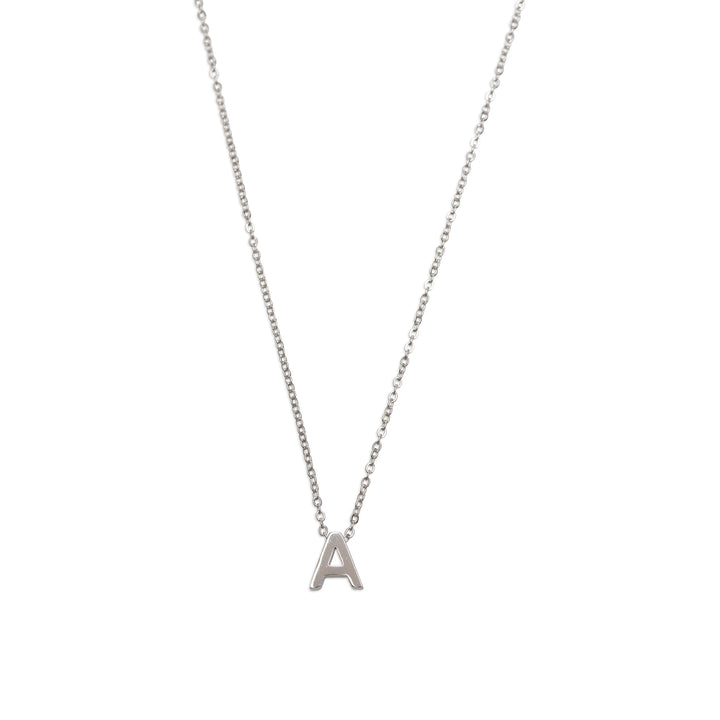 Viola - Letter Necklace Stainless Steel Silver