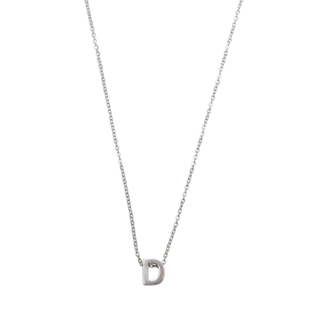 Viola - Letter Necklace Stainless Steel Silver
