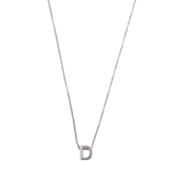 Viola - Letter Necklace Stainless Steel Silver