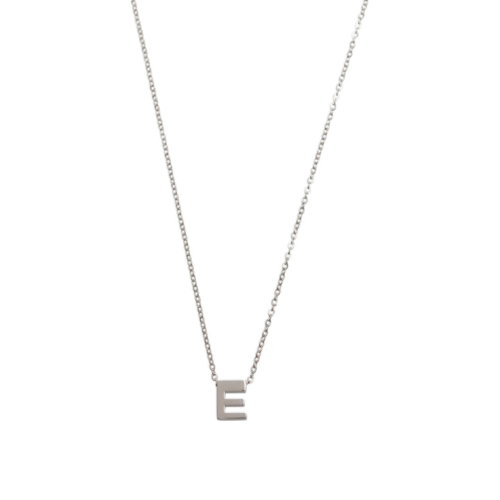 Viola - Letter Necklace Stainless Steel Silver
