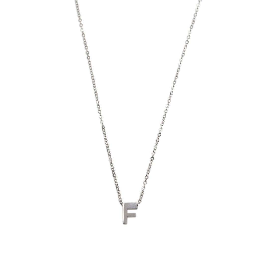 Viola - Letter Necklace Stainless Steel Silver