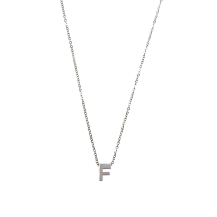 Viola - Letter Necklace Stainless Steel Silver