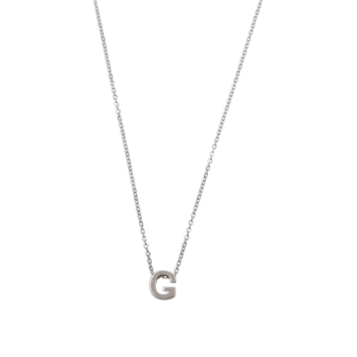 Viola - Letter Necklace Stainless Steel Silver