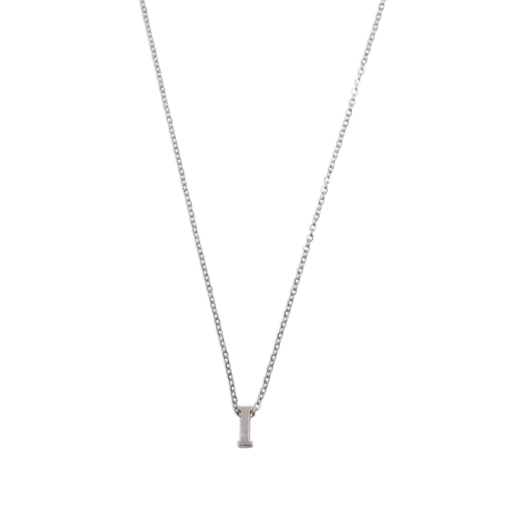 Viola - Letter Necklace Stainless Steel Silver