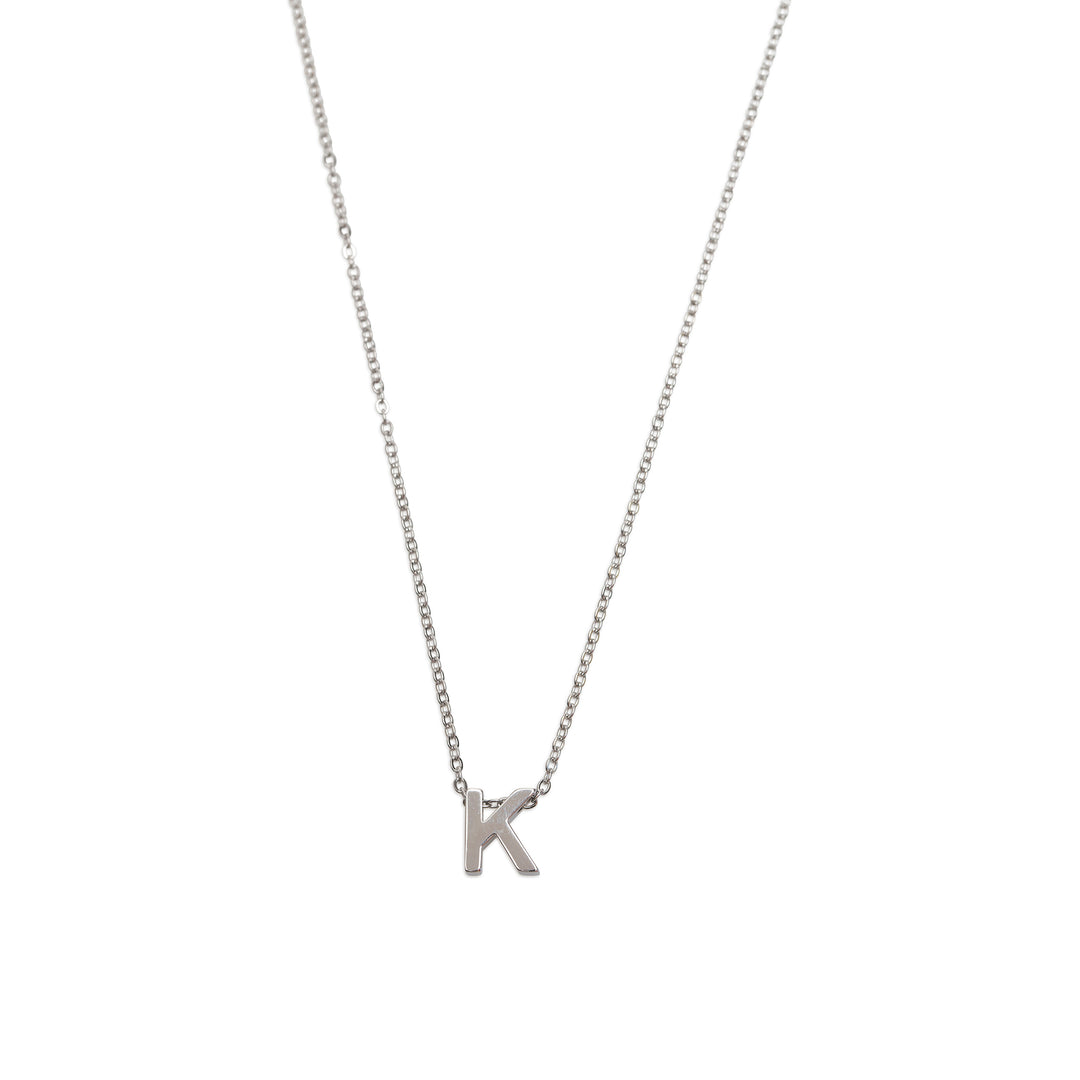 Viola - Letter Necklace Stainless Steel Silver