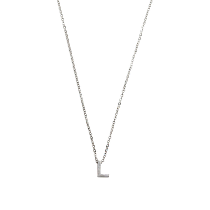 Viola - Letter Necklace Stainless Steel Silver