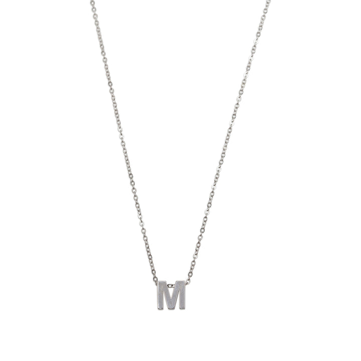 Viola - Letter Necklace Stainless Steel Silver