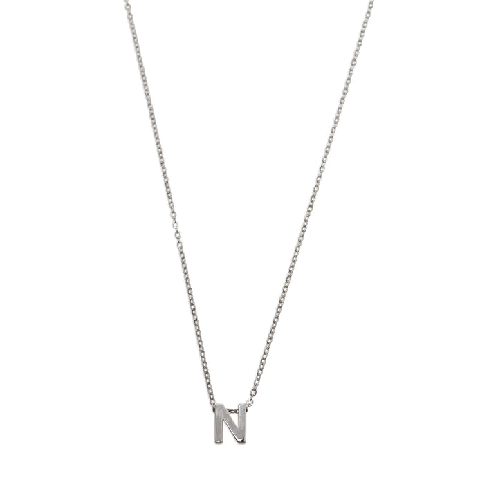 Viola - Letter Necklace Stainless Steel Silver